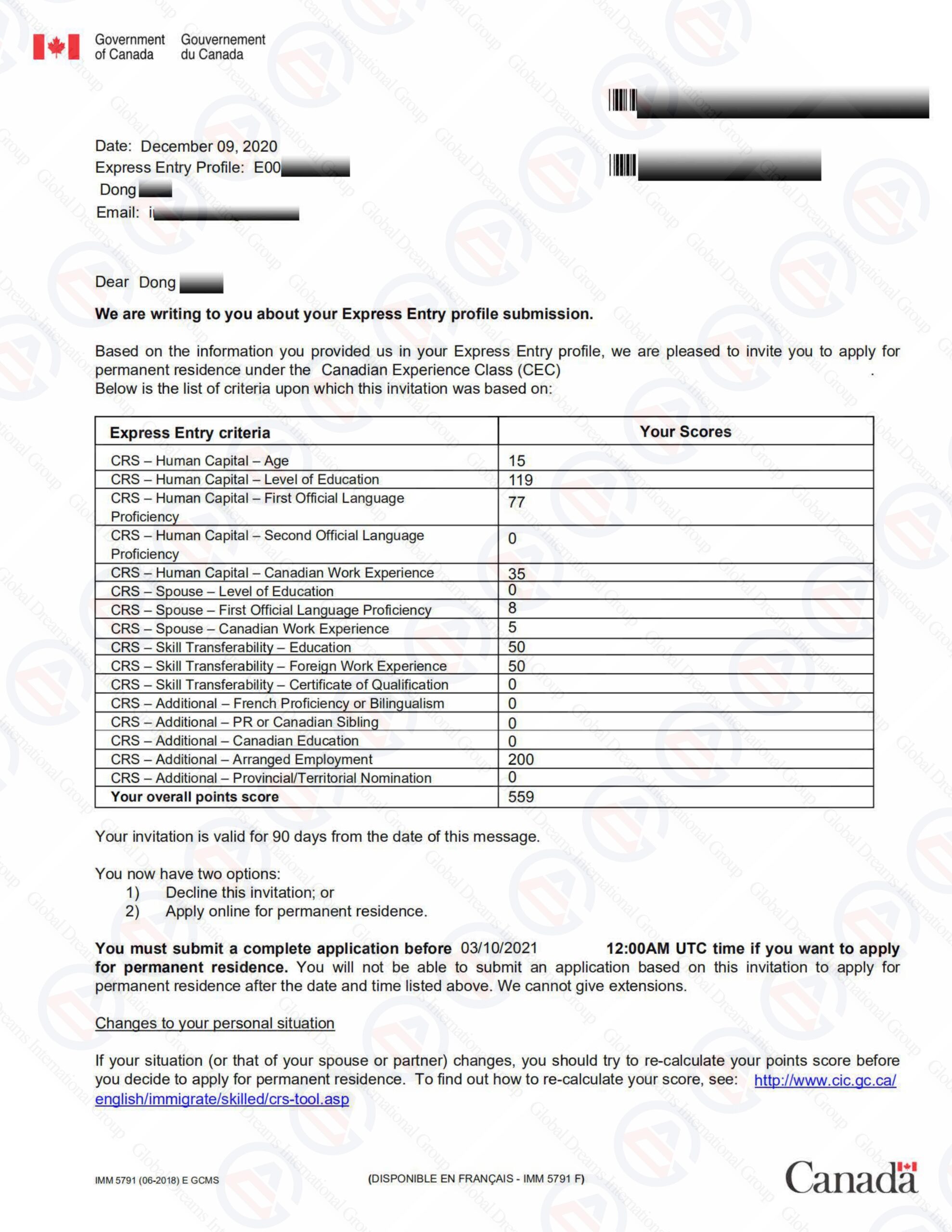 2026 Express Entry移民】技術移民計算- Lighthouse移民公司